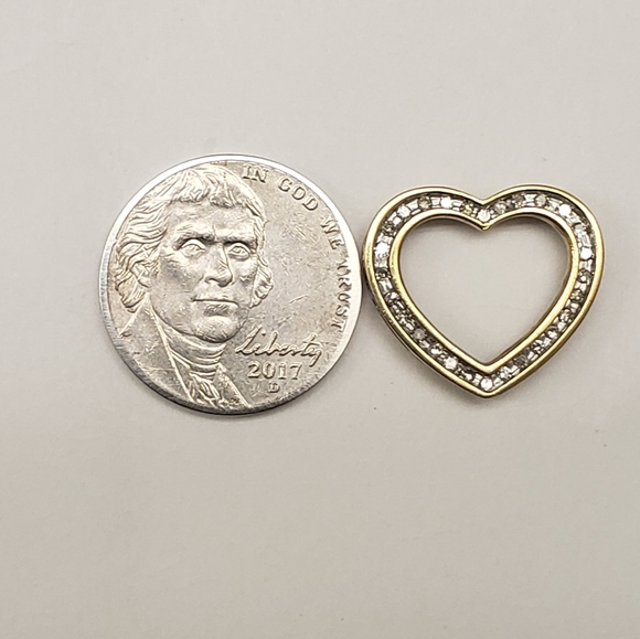 Estate Vintage 10k gold .50ct diamond pendant - Picture 6 of 6